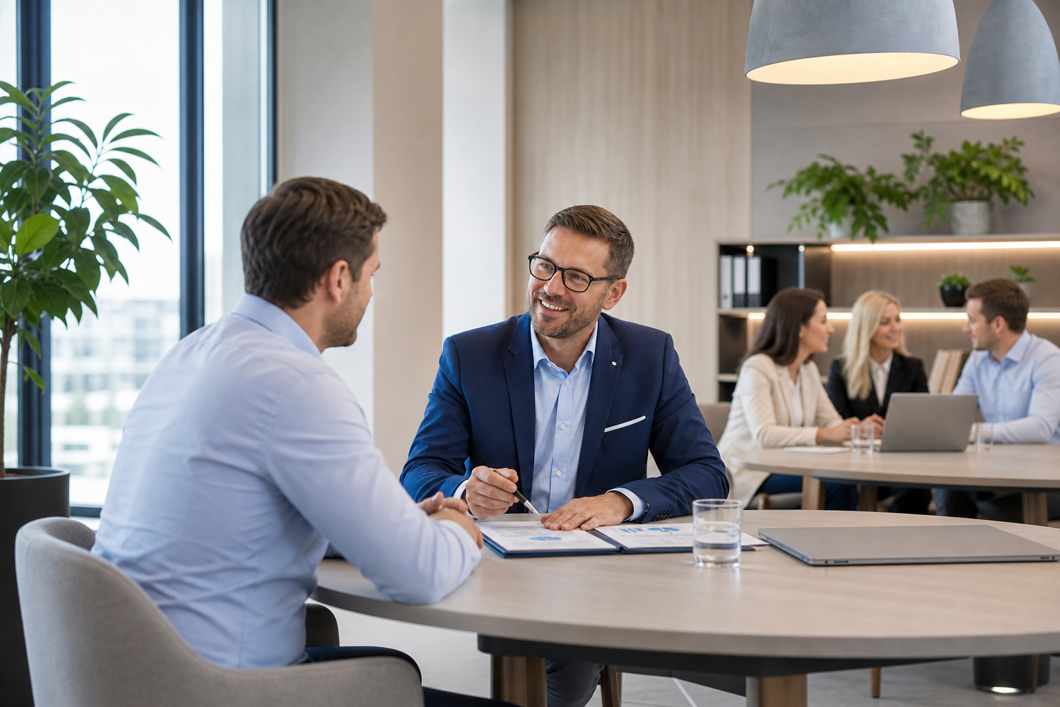 Beratungsgespräch zu Bürgschaftsrückholung und Avalmanagement